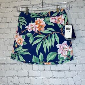 Girls Polo Ralph Lauren Golf Wicking Tropical Floral Skort Size Medium 8-10